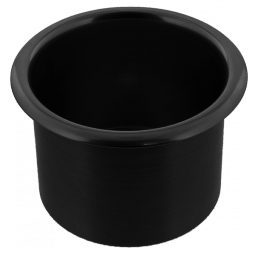 Spun Aluminum Large Cup Holder Insert Black Anodized