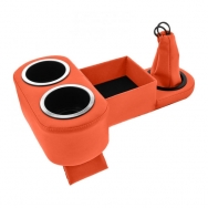 Orange Hot Rod Drinkster Floor Console with Shift Boot
