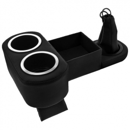 Black Hot Rod Drinkster Floor Console with Shift Boot