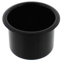 Spun Aluminum Large Cup Holder Insert  Matte Black